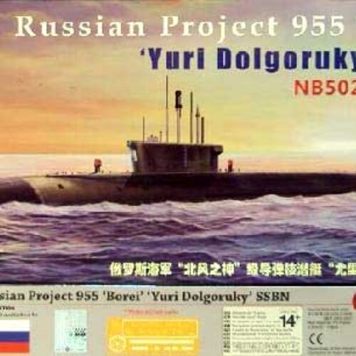 SOTTOMARINO SSBN CLASSE BOREI “955 YURI DOLGORUKY” MODELLO BRONCO 5022 SCALA 1/350