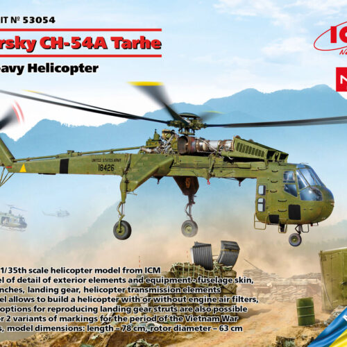 Sikorsky CH-54A Tarhe, US Heavy Helicopter scala 1:35 ICM 53054