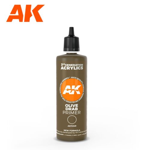 OLIVE DRAB SURFACE PRIMER 100ML AK INTERACTIVE AK11249